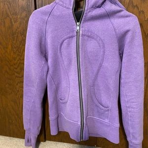 Purple LuluLemon heavy glitter sweatshirt. SMALL